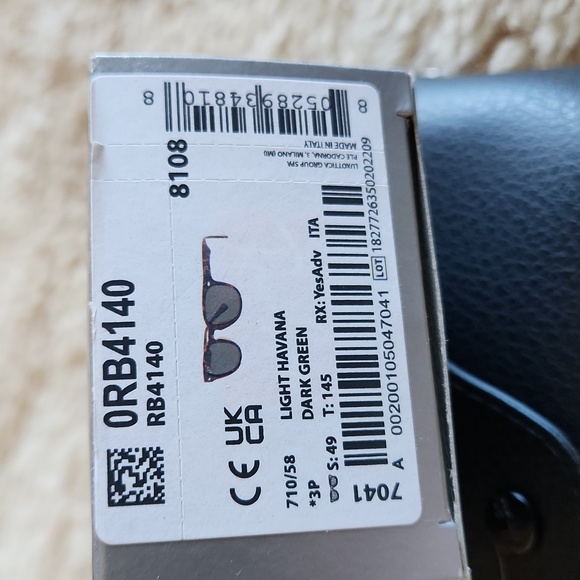 NWT IOB Ray-Ban Wayfarer Light Havana Polarized Sunglasses 👓 😎 - Picture 16 of 16